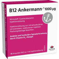 B12 ANKERMANN 1000 myg Injektionslösung Amp.