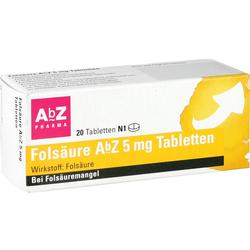 FOLSÄURE AbZ 5 mg Tabletten