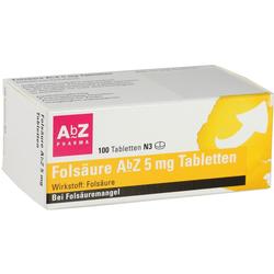 FOLSÄURE AbZ 5 mg Tabletten