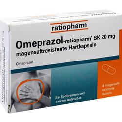 OMEPRAZOL-ratiopharm SK 20 mg magensaftr.Hartkaps.