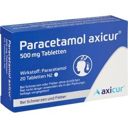 PARACETAMOL axicur 500 mg Tabletten