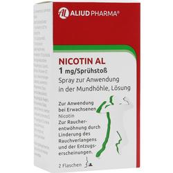 NICOTIN AL 1 mg/Sprühstoß Spray z.Anw.i.d.Mundhö.